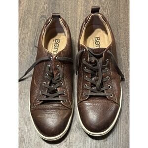 Born Brown Leather Boat Shoes